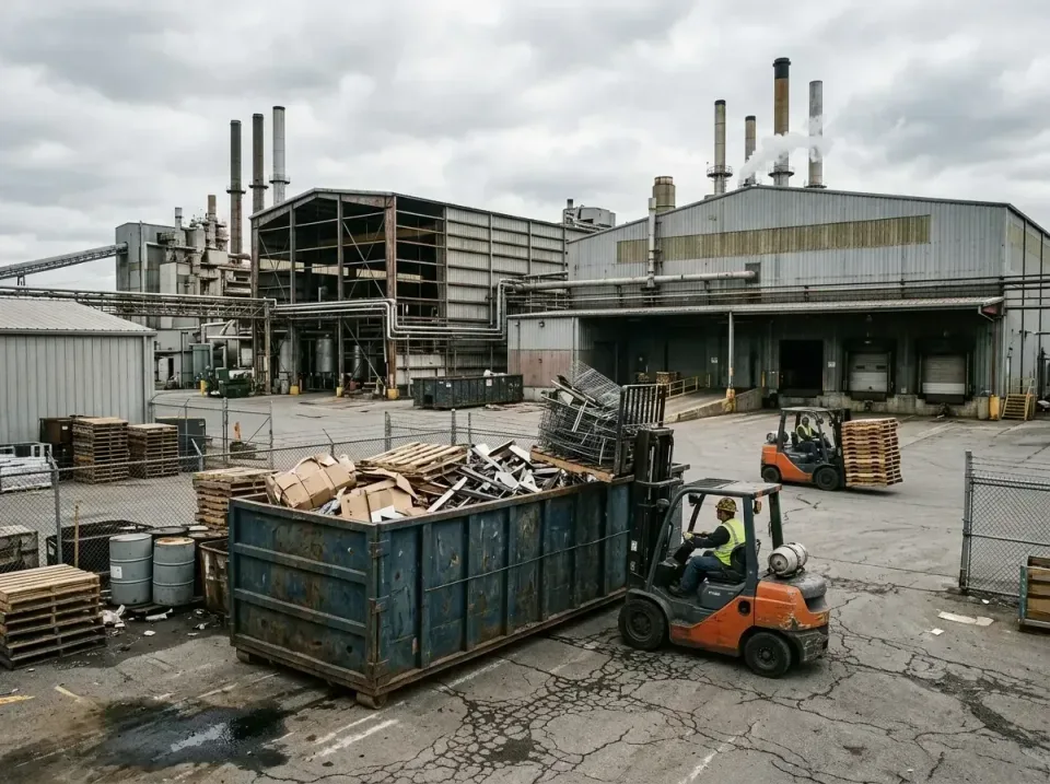 industrial-factory-scrap-conta-003 — frequently asked questions, Cheap Roll-off Dumpster Rentals in St. Charles, MI